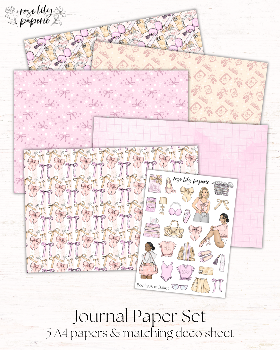 Books And Ballet Journal Set