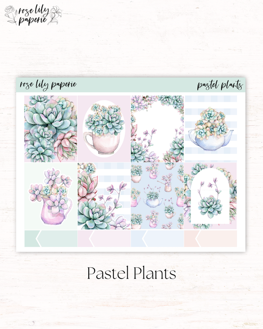 Pastel Plants Planner Kit
