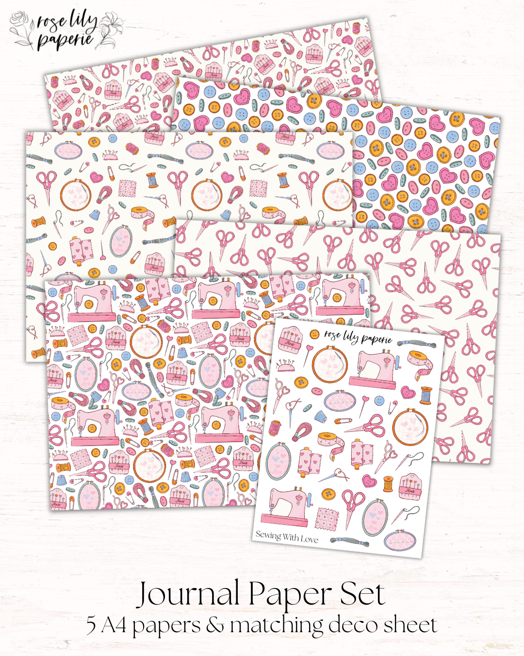 Sewing With Love Journal Set