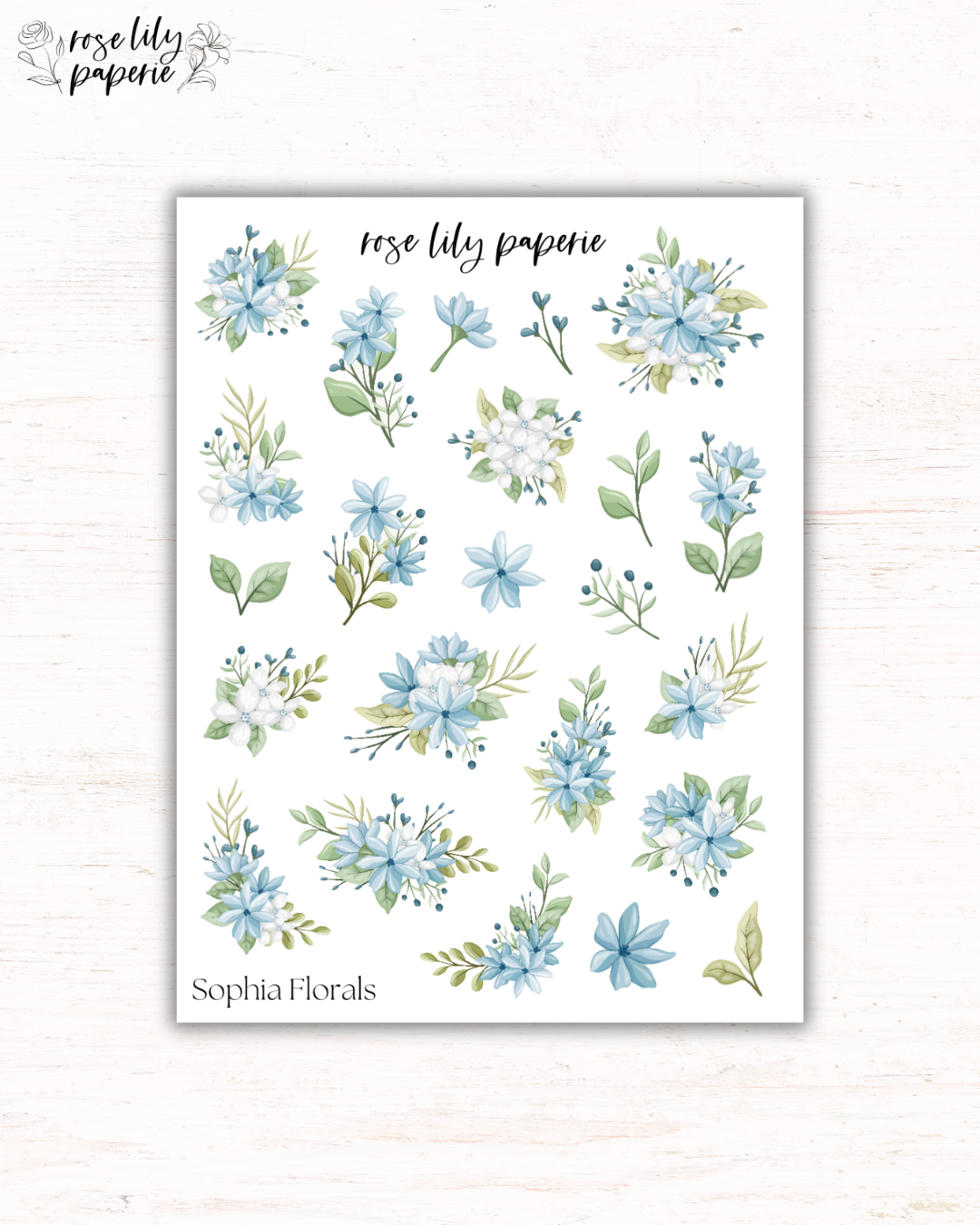 Sophia Florals Sticker Sheet