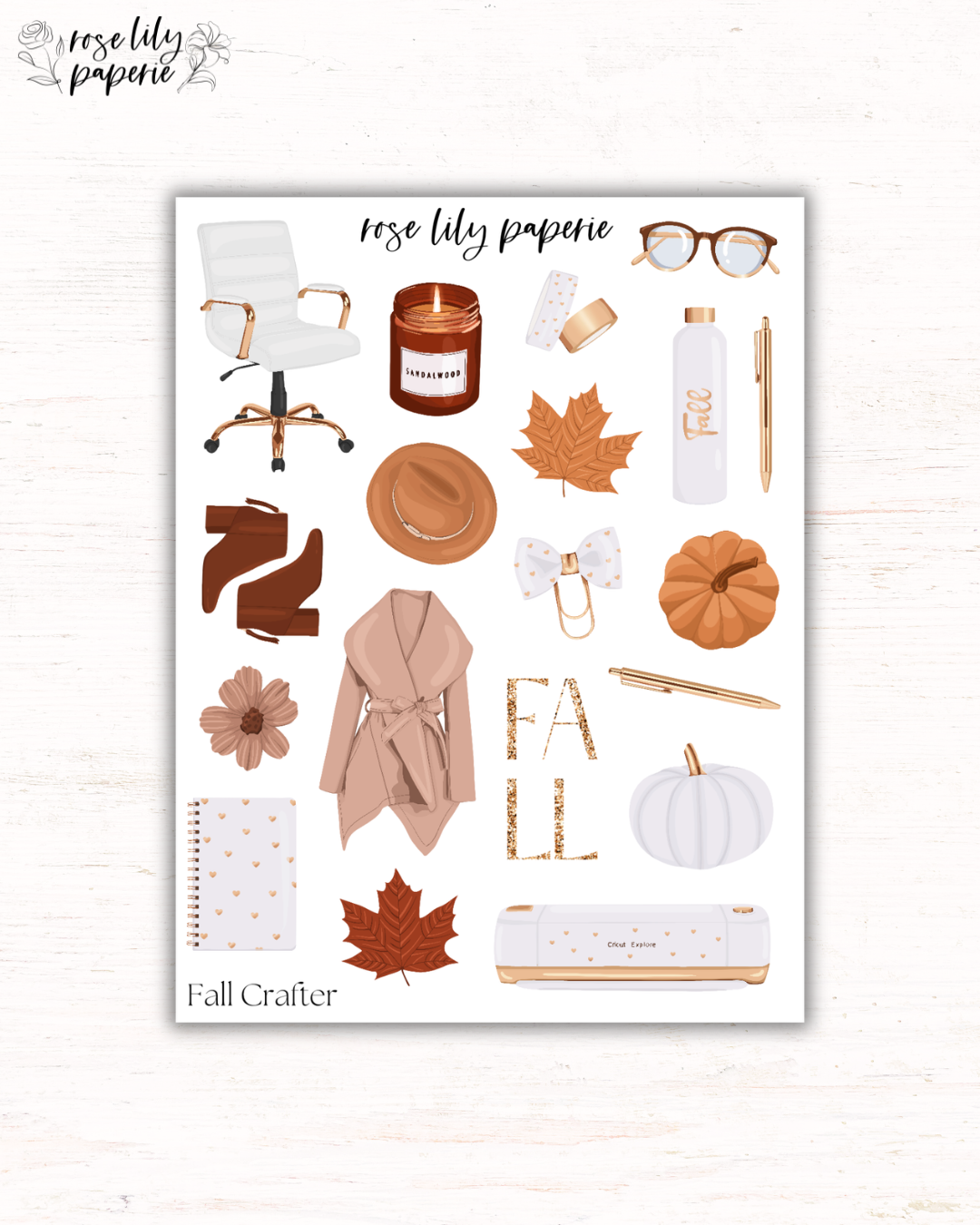 Fall Crafter Sticker Sheet
