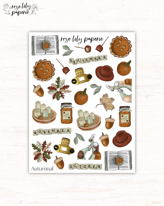 Autumnal Sticker Sheet