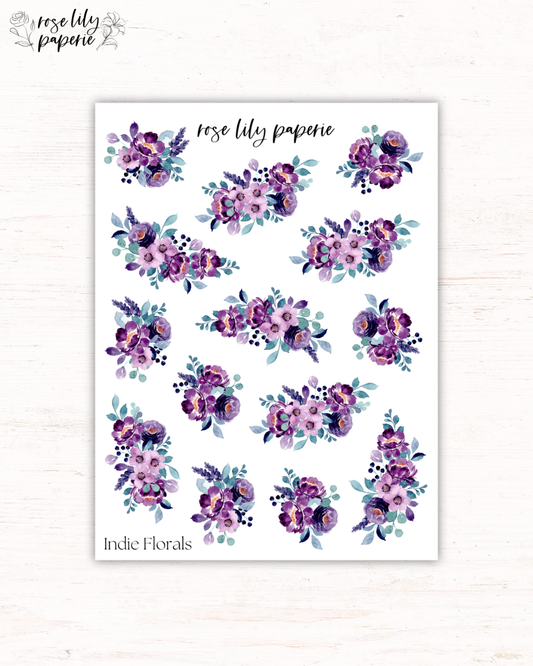 Indie Floral Sticker Sheet