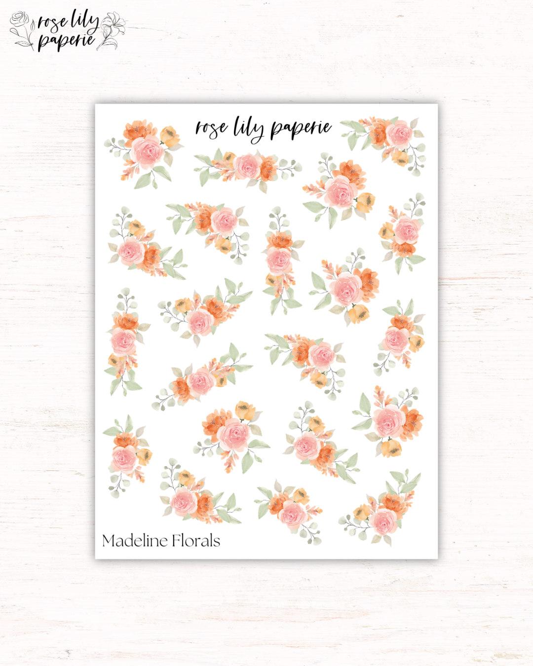 Madeline Floral Sticker Sheet