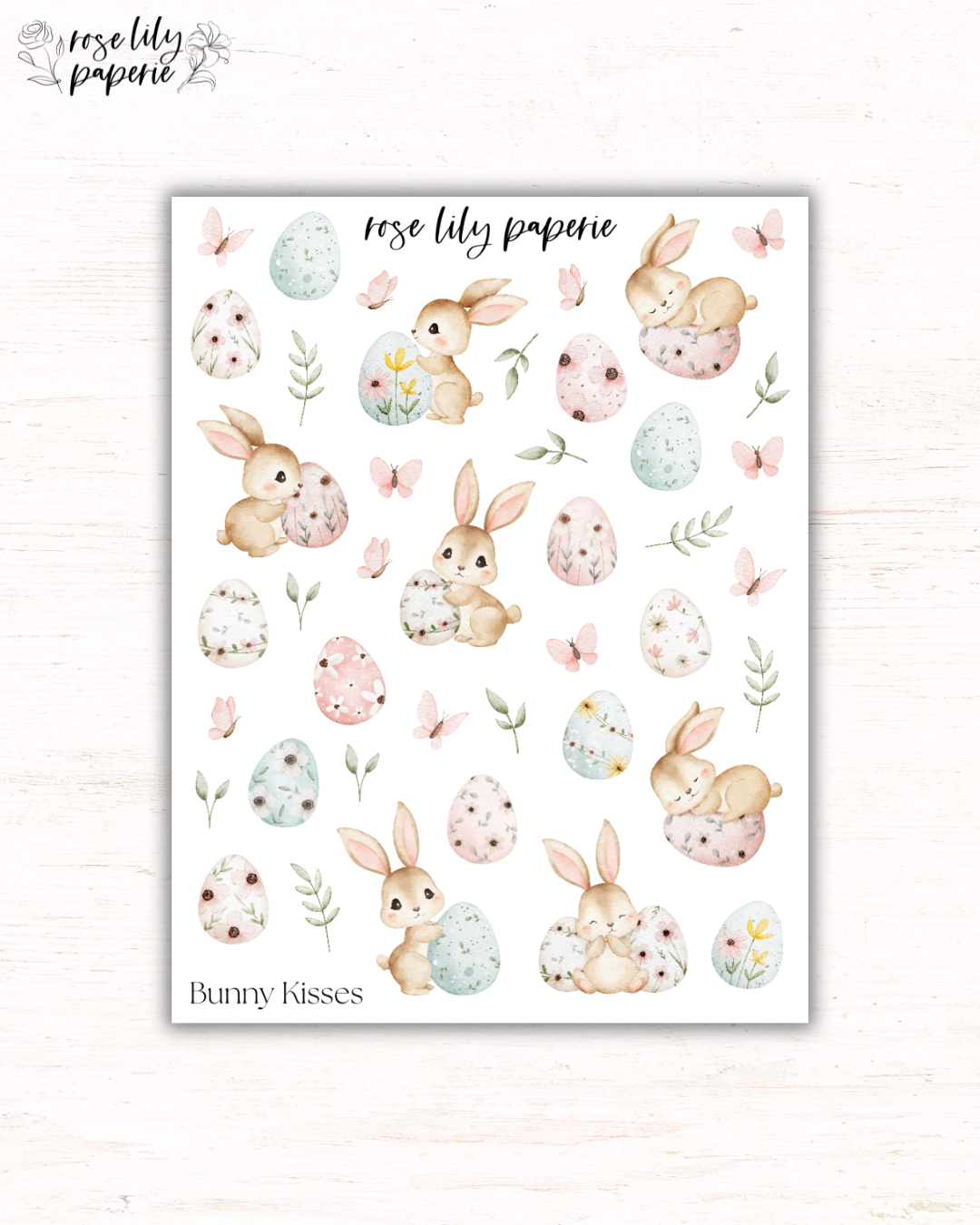 Bunny Kisses Sticker Sheet