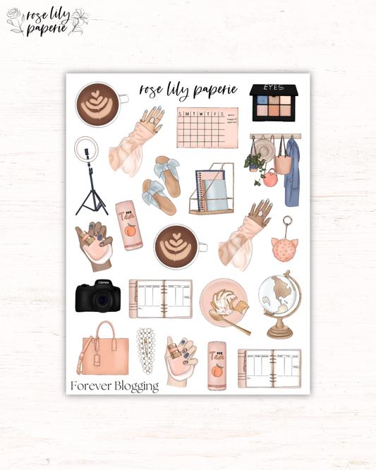 Forever Blogging Sticker Sheet