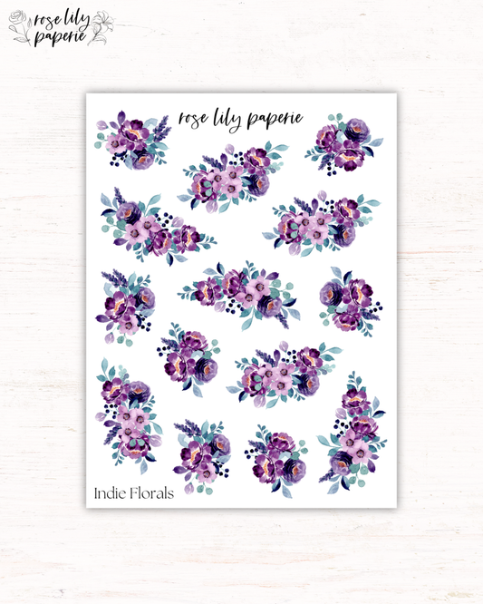 Indie Florals Sticker Sheet