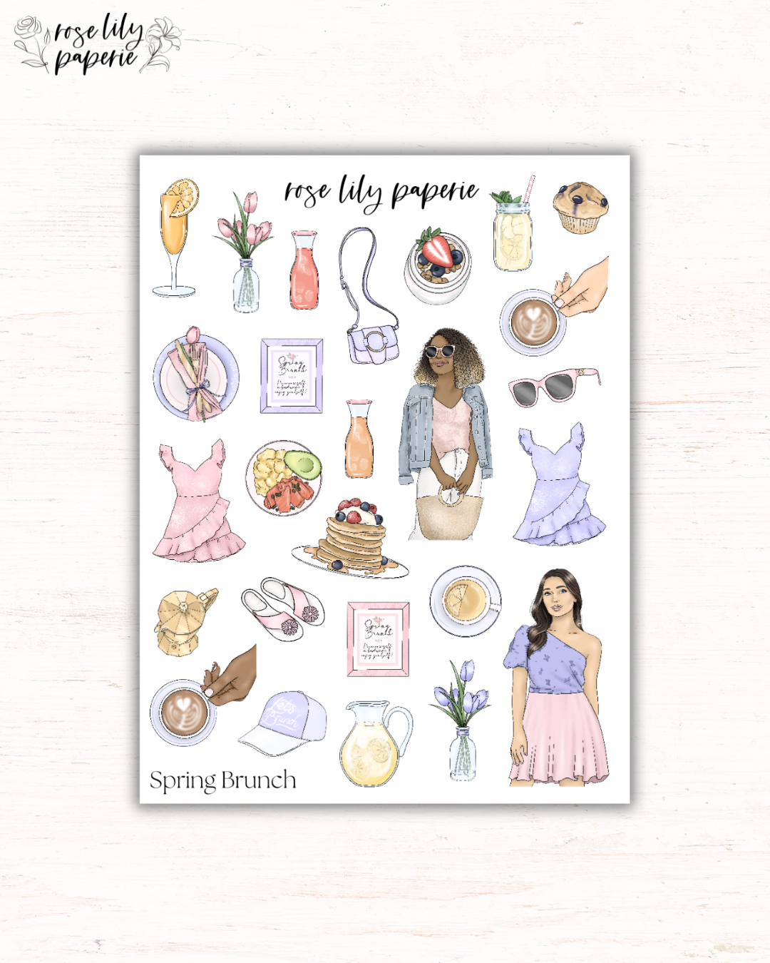 Spring Brunch Sticker Sheet