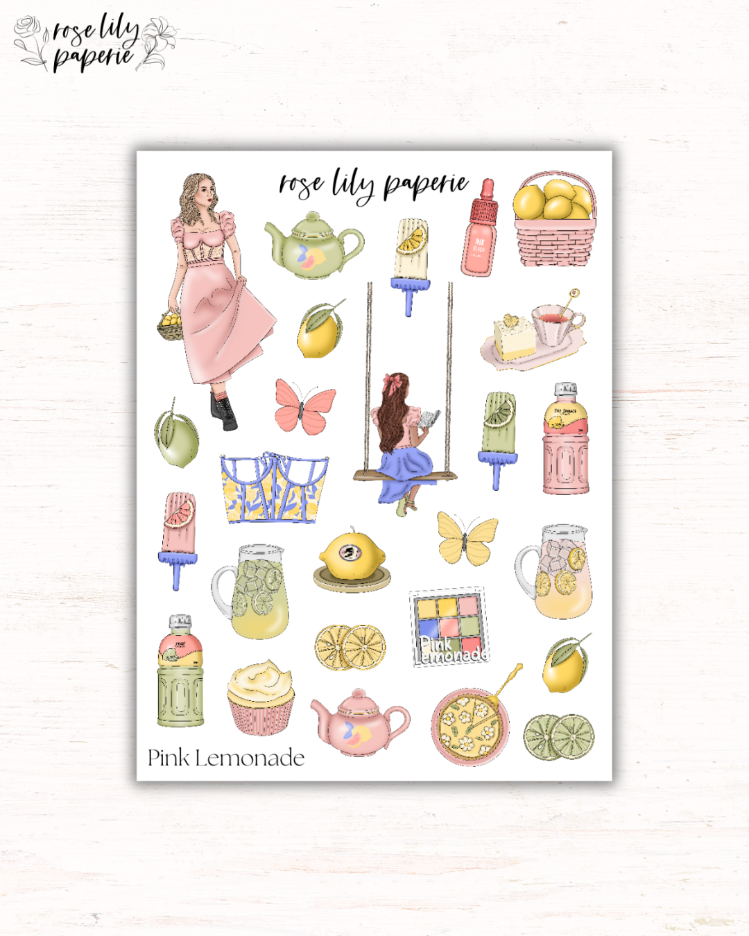 Pink Lemonade Sticker Sheet