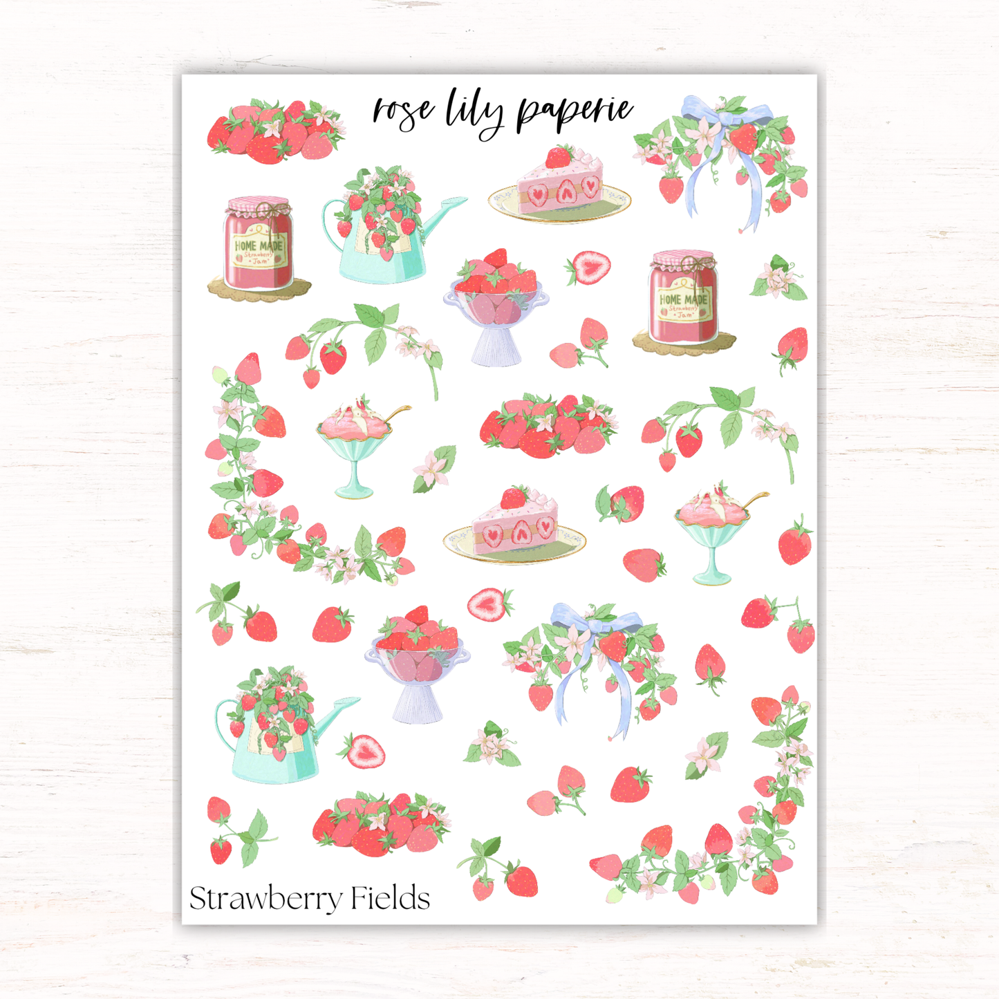 Strawberry Fields Sticker Sheet