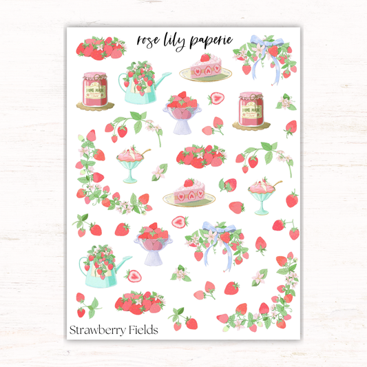 Strawberry Fields Sticker Sheet