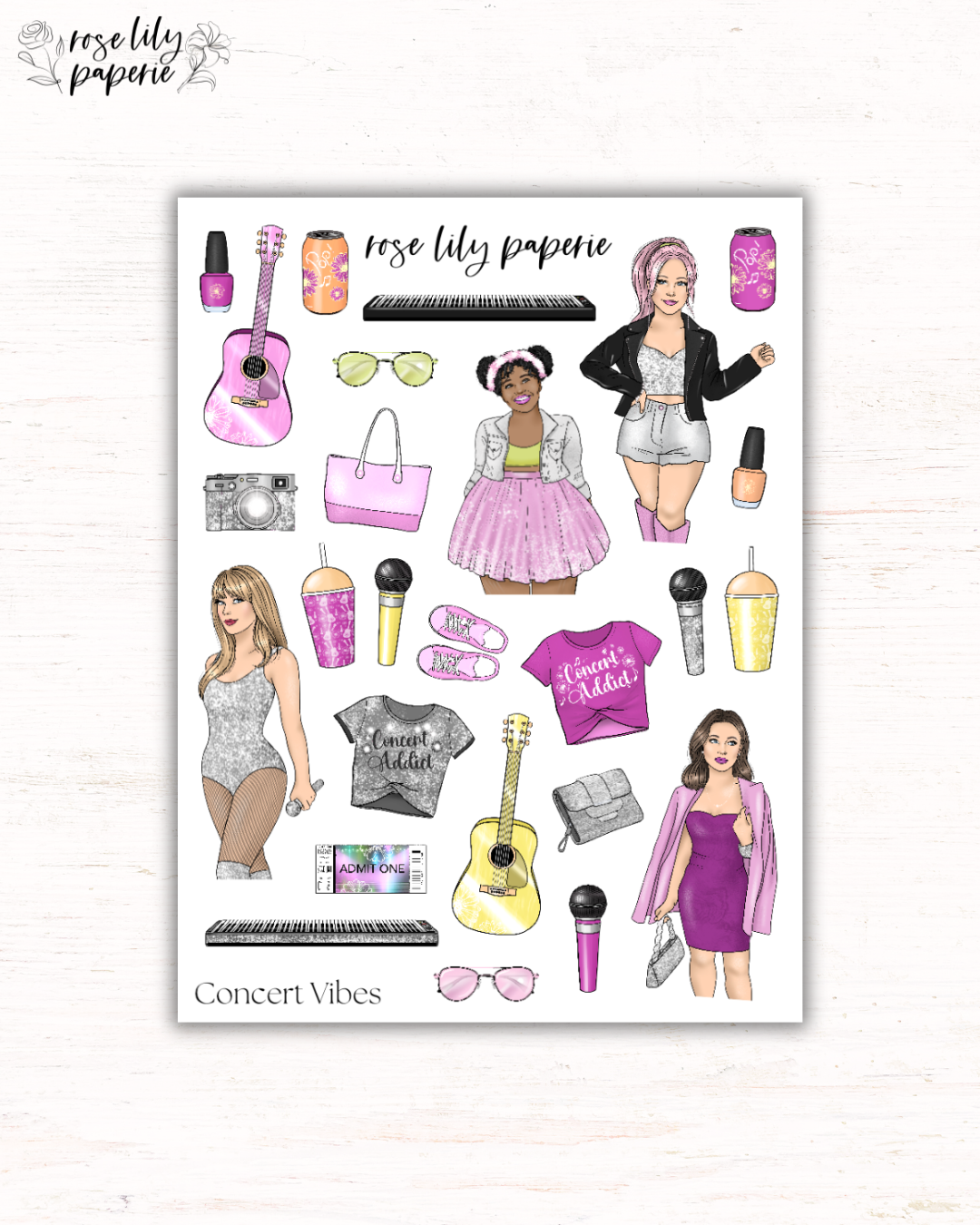 Concert Vibes Sticker Sheet