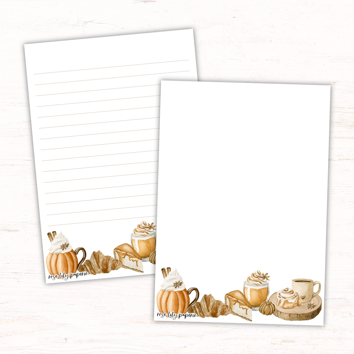 Autumn Latte Writing Papers