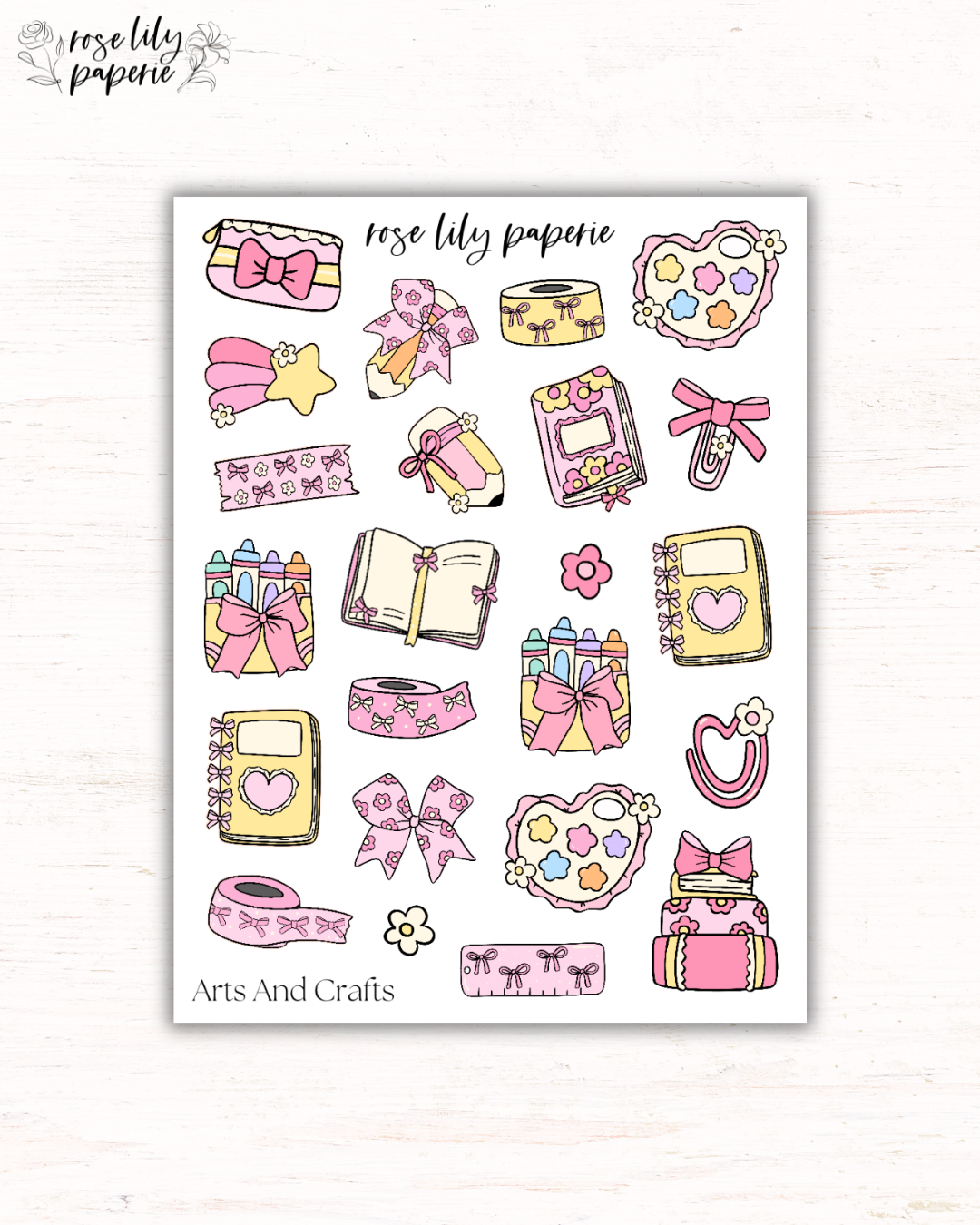 Arts And Crafts Sticker Sheet