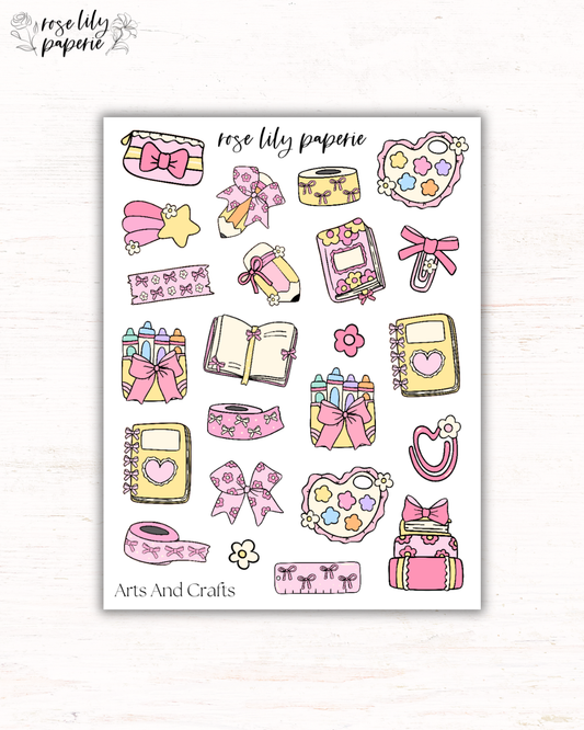 Arts And Crafts Sticker Sheet