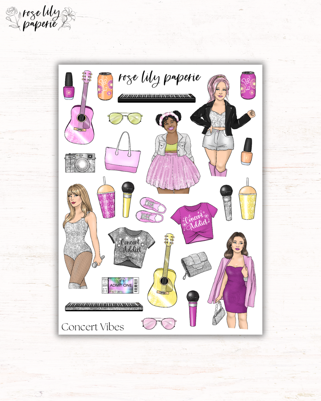 Concert Vibes Sticker Sheet