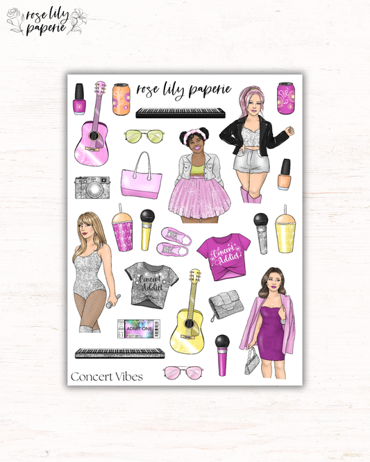 Concert Vibes Sticker Sheet