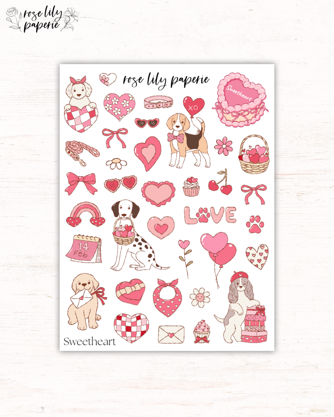 Sweetheart Sticker Sheet