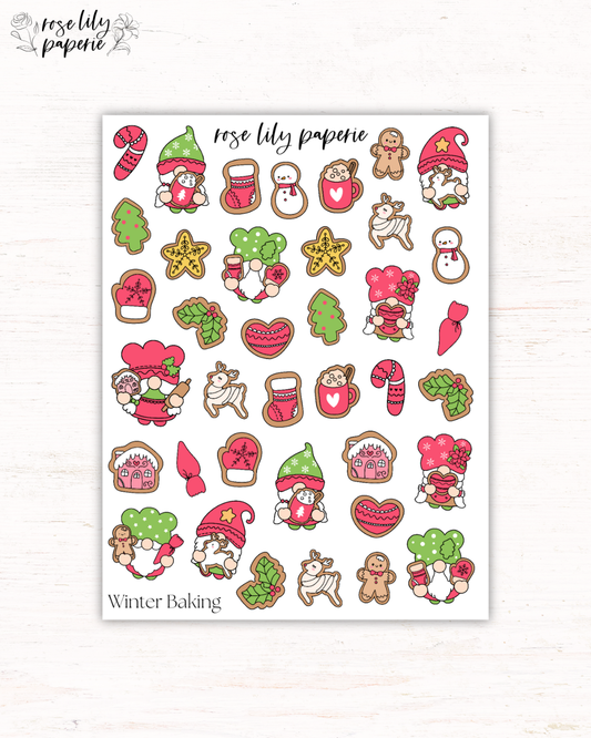 Winter Baking Sticker Sheet