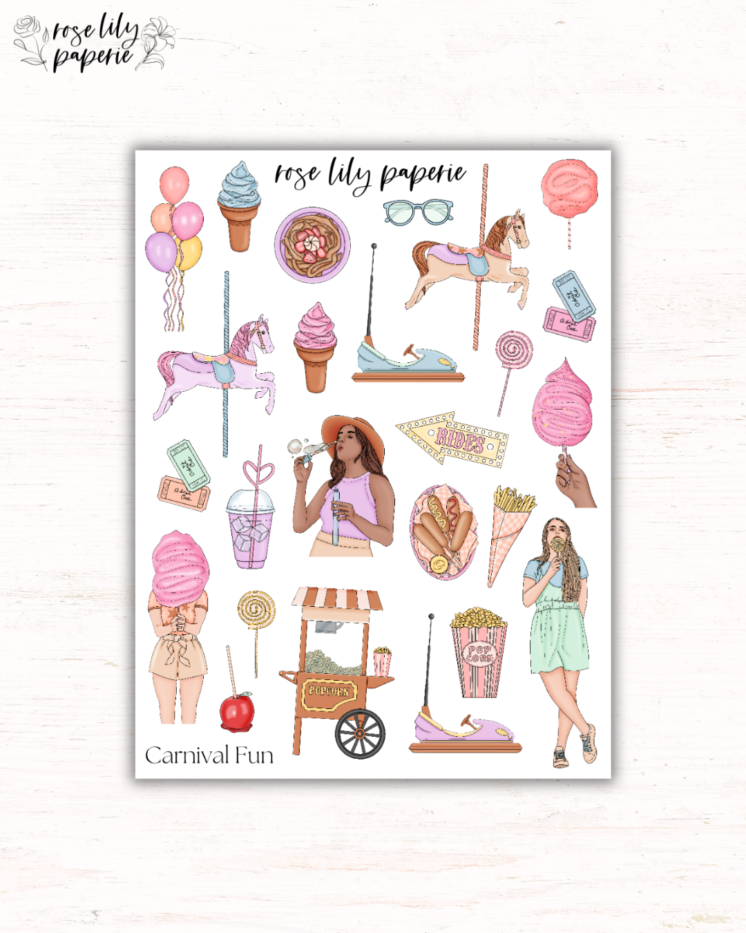 Carnival Fun Sticker Sheet