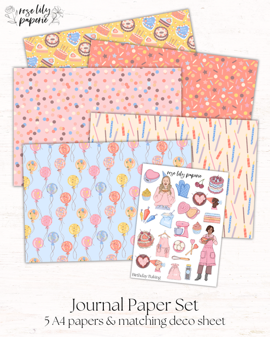 Birthday Baking Journal Set