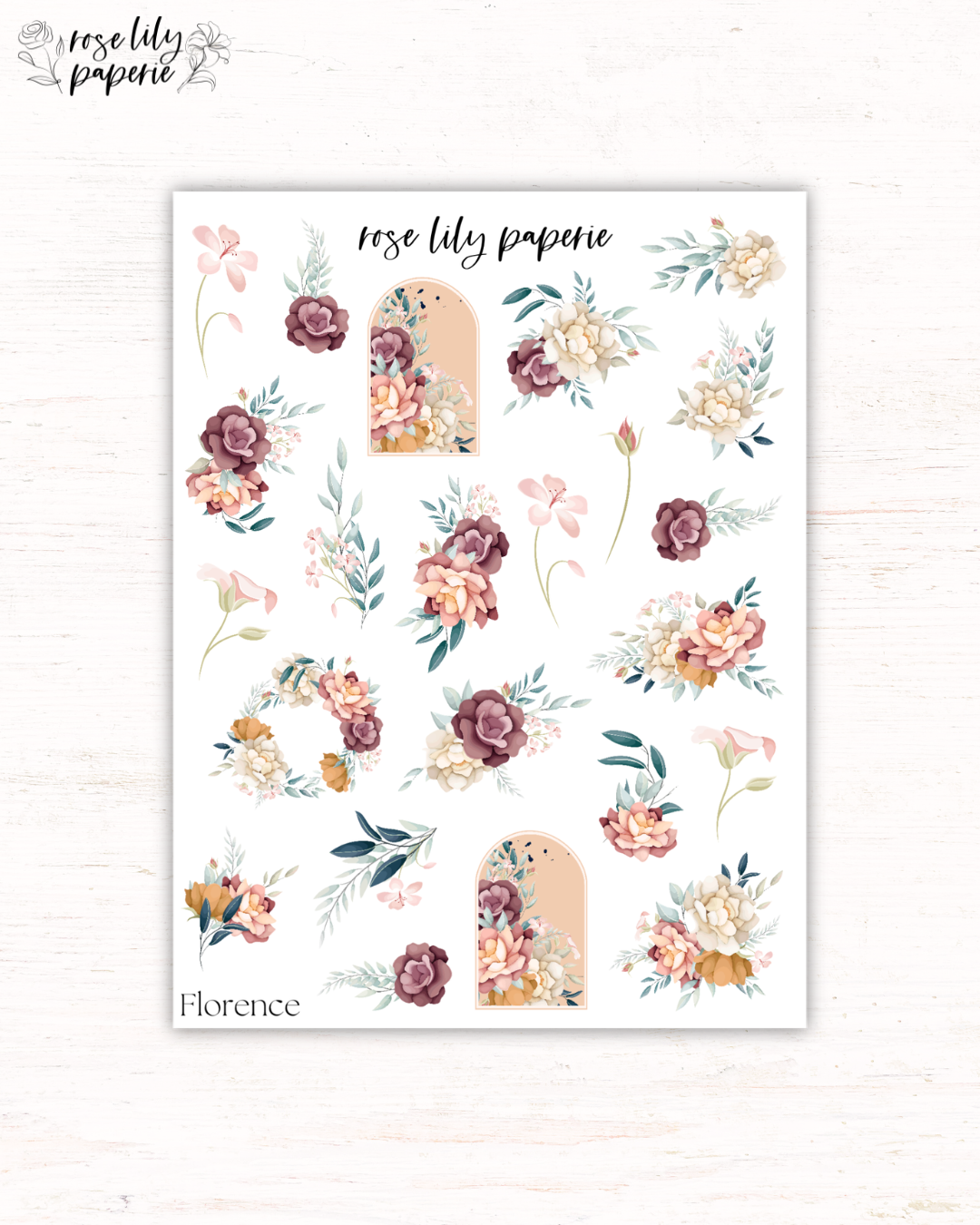 Florence Florals Sticker Sheet
