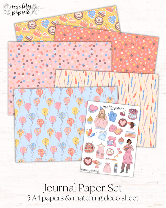 Birthday Baking Journal Set