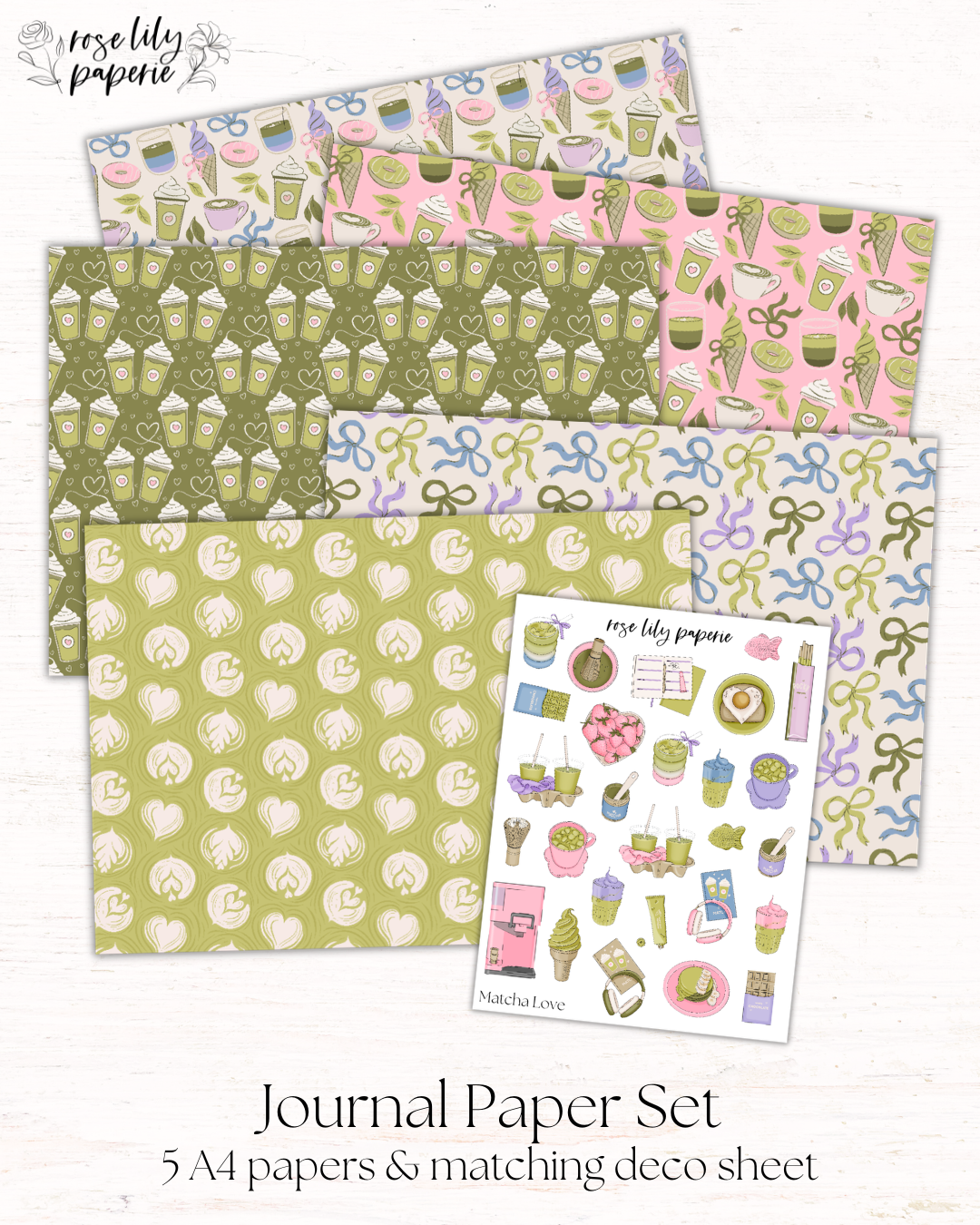 Matcha Love Journal Set