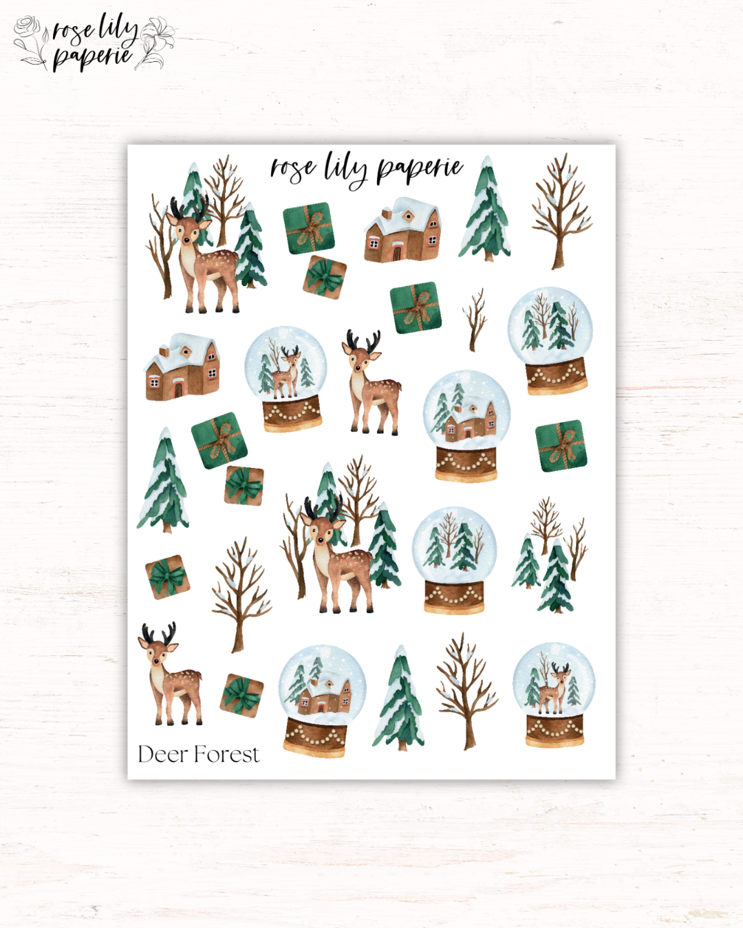 Deer Forest Sticker Sheet