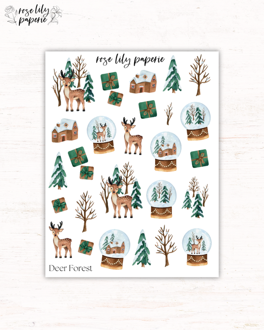 Deer Forest Sticker Sheet