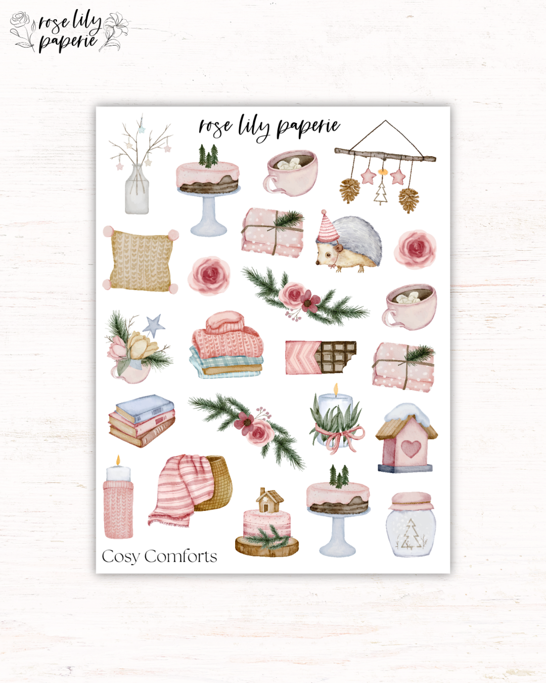 Cosy Comforts Sticker Sheet