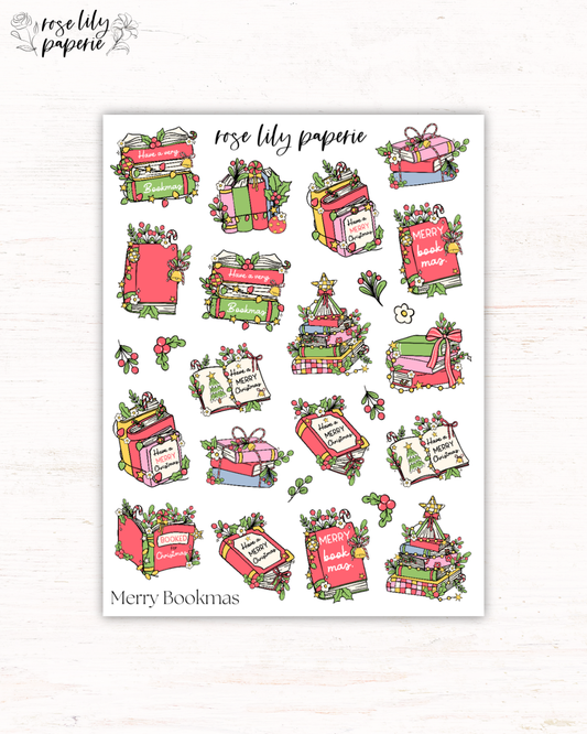 Merry Bookmas Sticker Sheet
