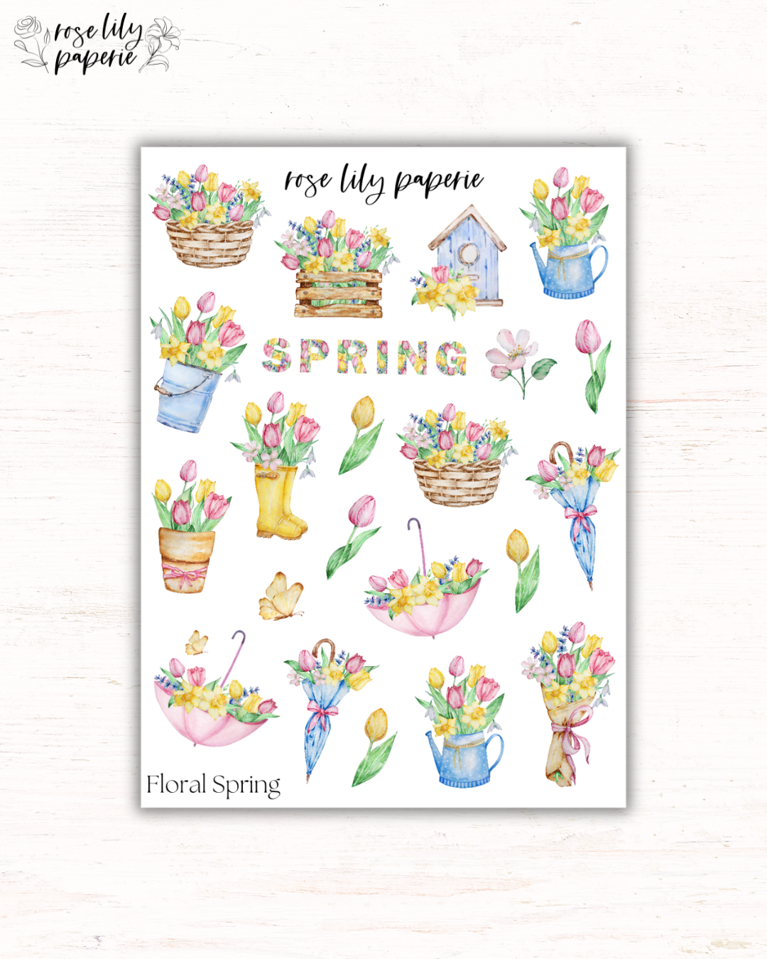Floral Spring Sticker Sheet