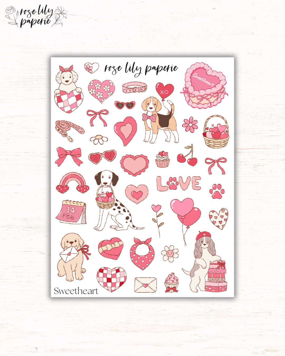 Sweetheart Sticker Sheet