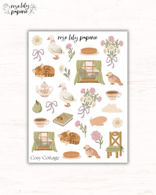Cosy Cottage Sticker Sheet