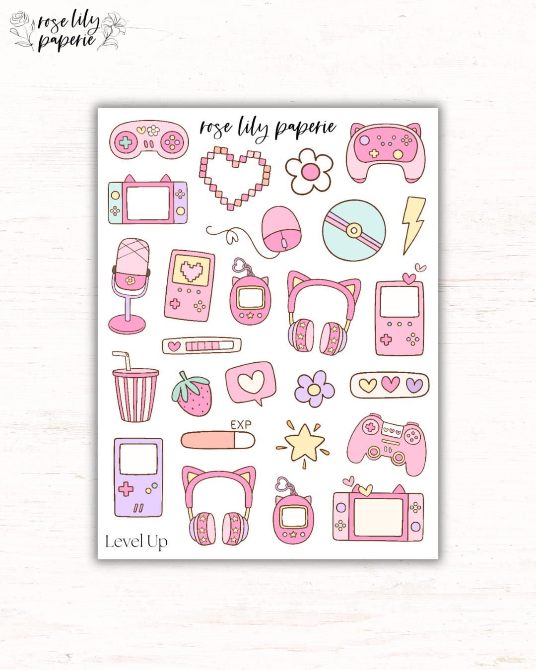Level Up Sticker Sheet