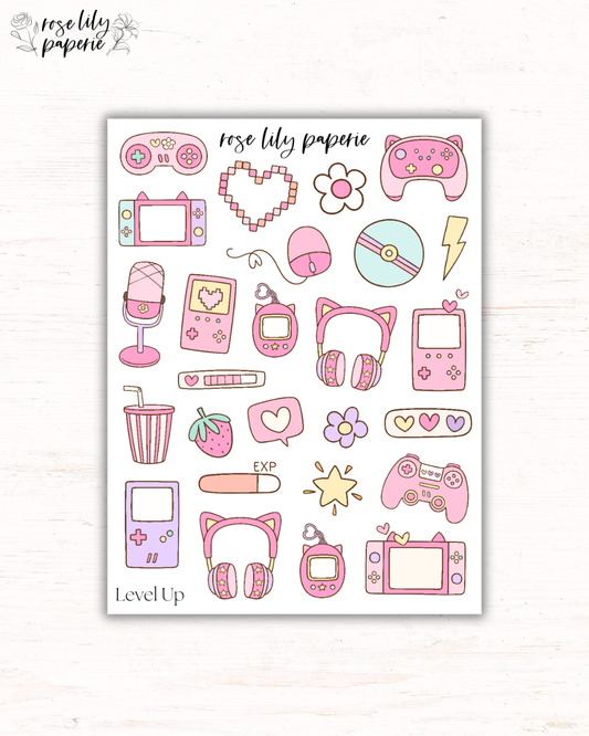 Level Up Sticker Sheet