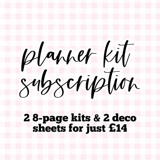 Planner Kit Subscription