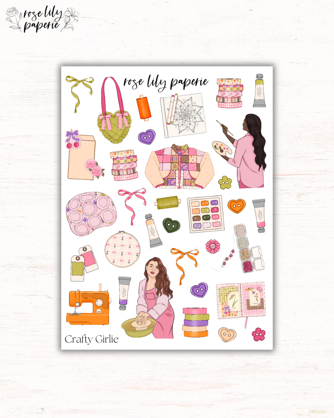 Crafty Girlie Sticker Sheet