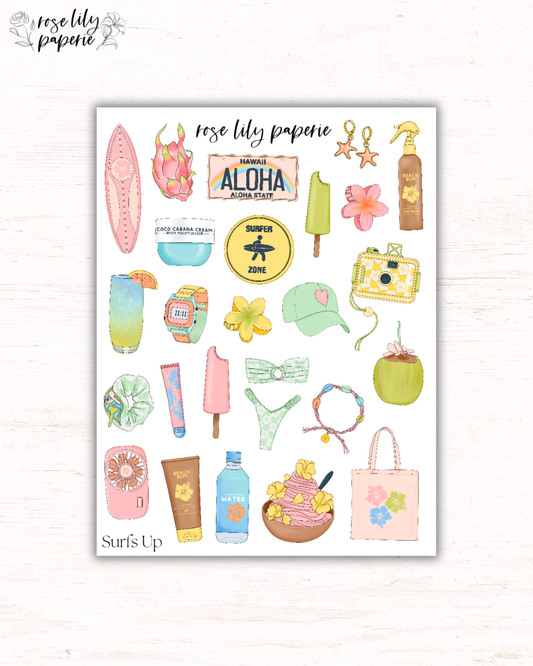 Surfs Up Sticker Sheet