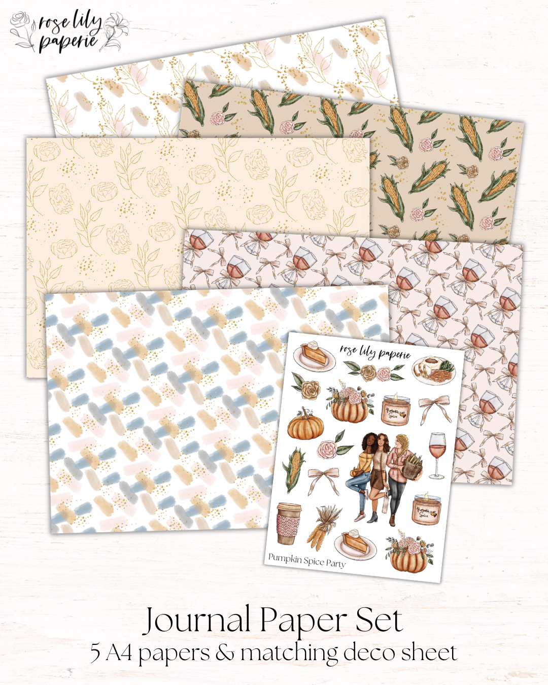 Pumpkin Spice Party Journal Set
