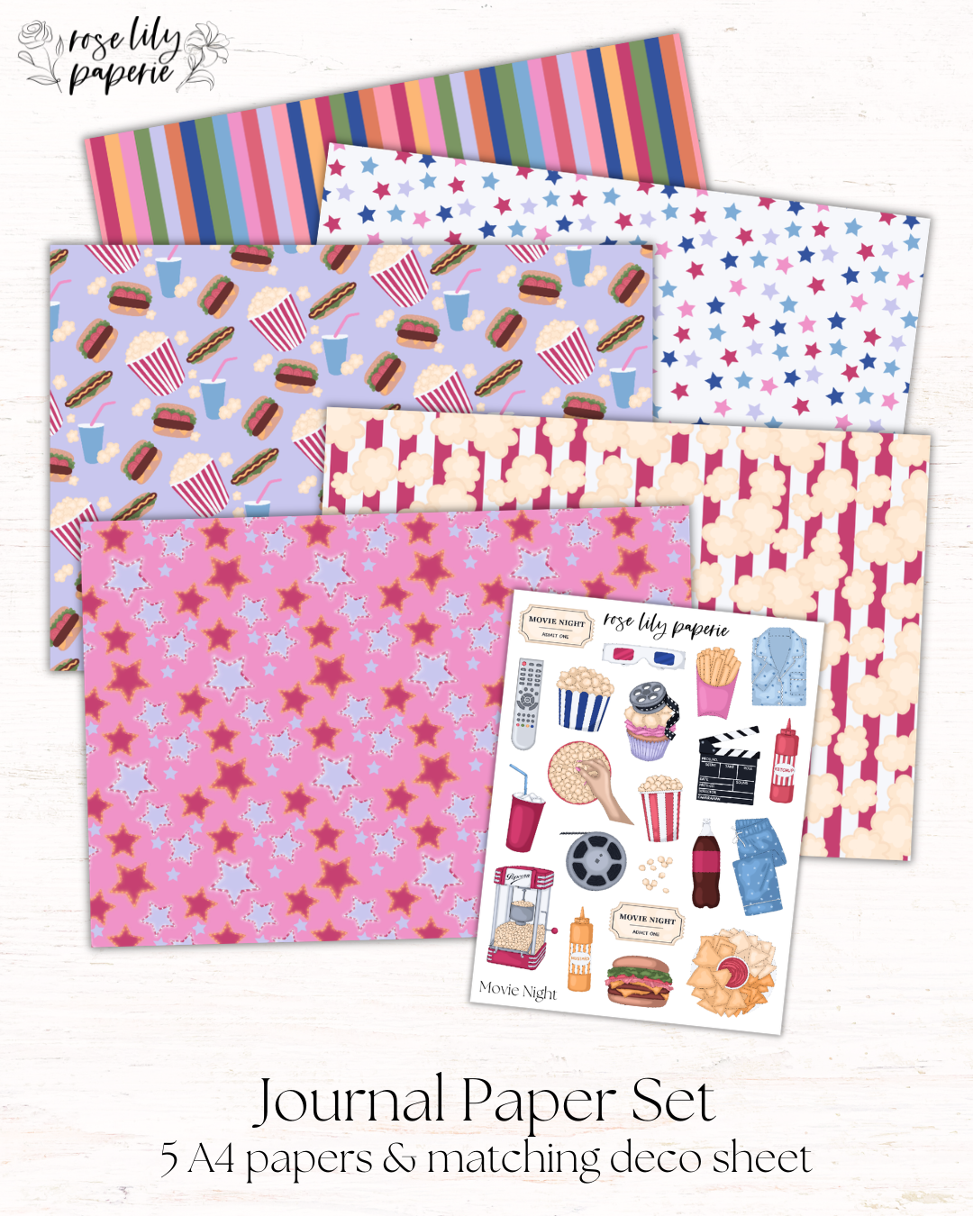 Movie Night Journal Set
