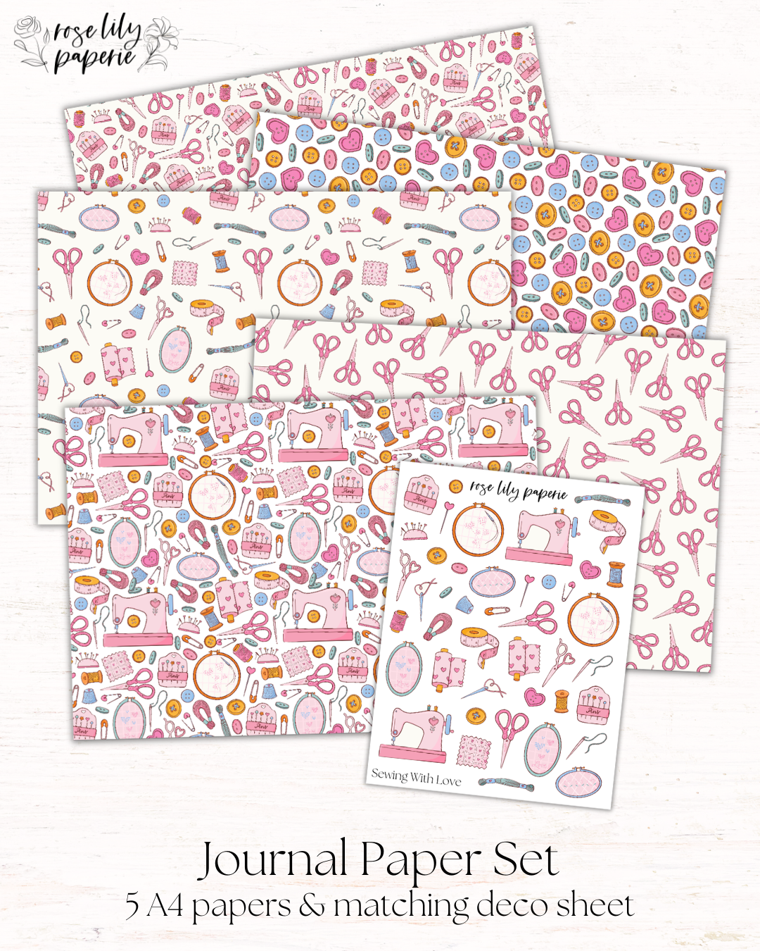 Sewing With Love Journal Set