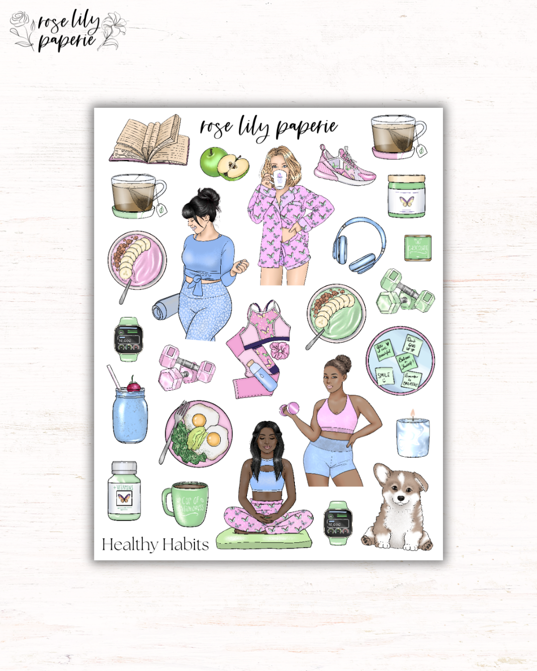 Healthy Habits Sticker Sheet