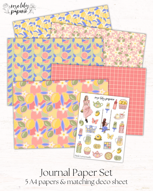 Pink Lemonade Journal Set