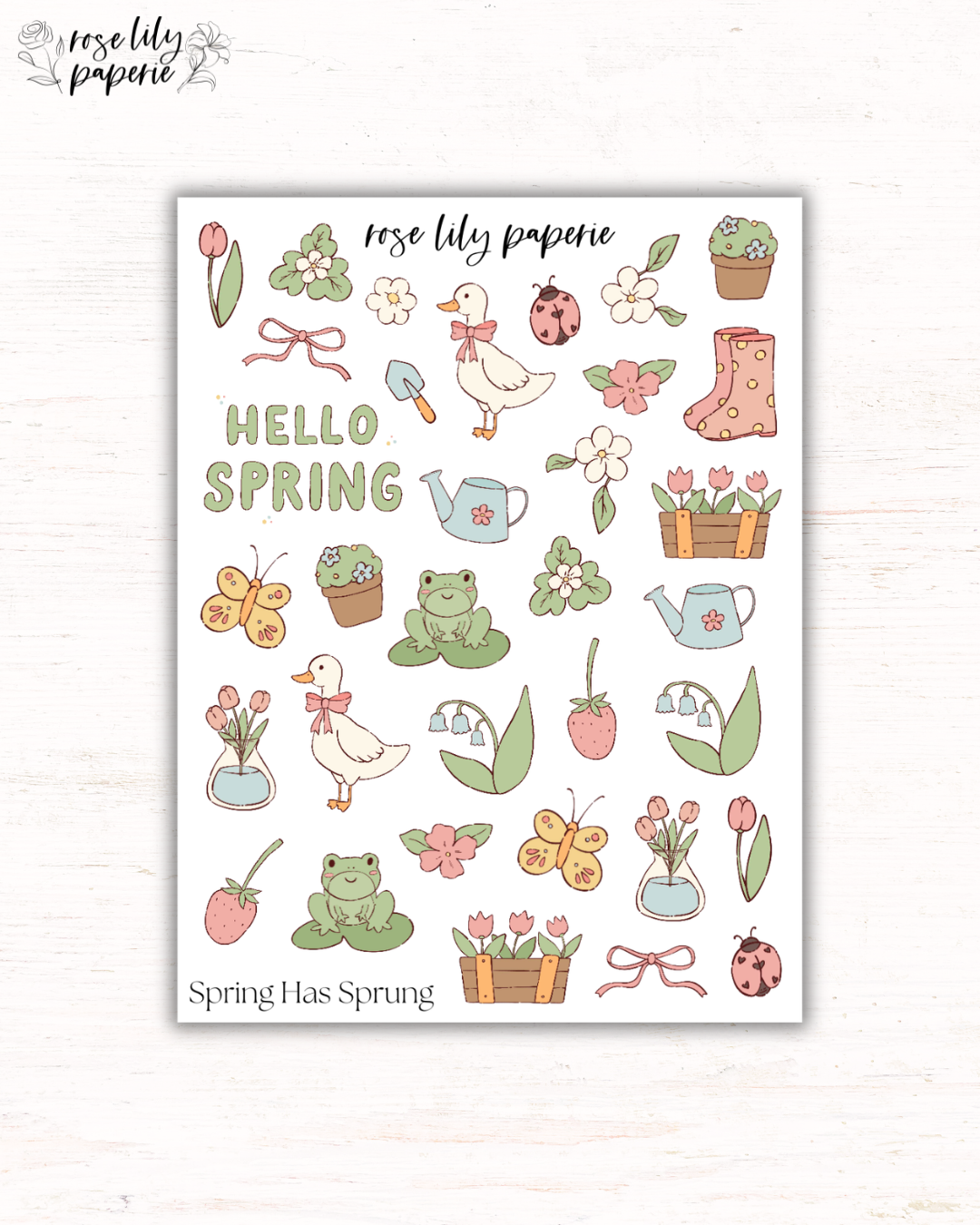 Spring Has Sprung Sticker Sheet