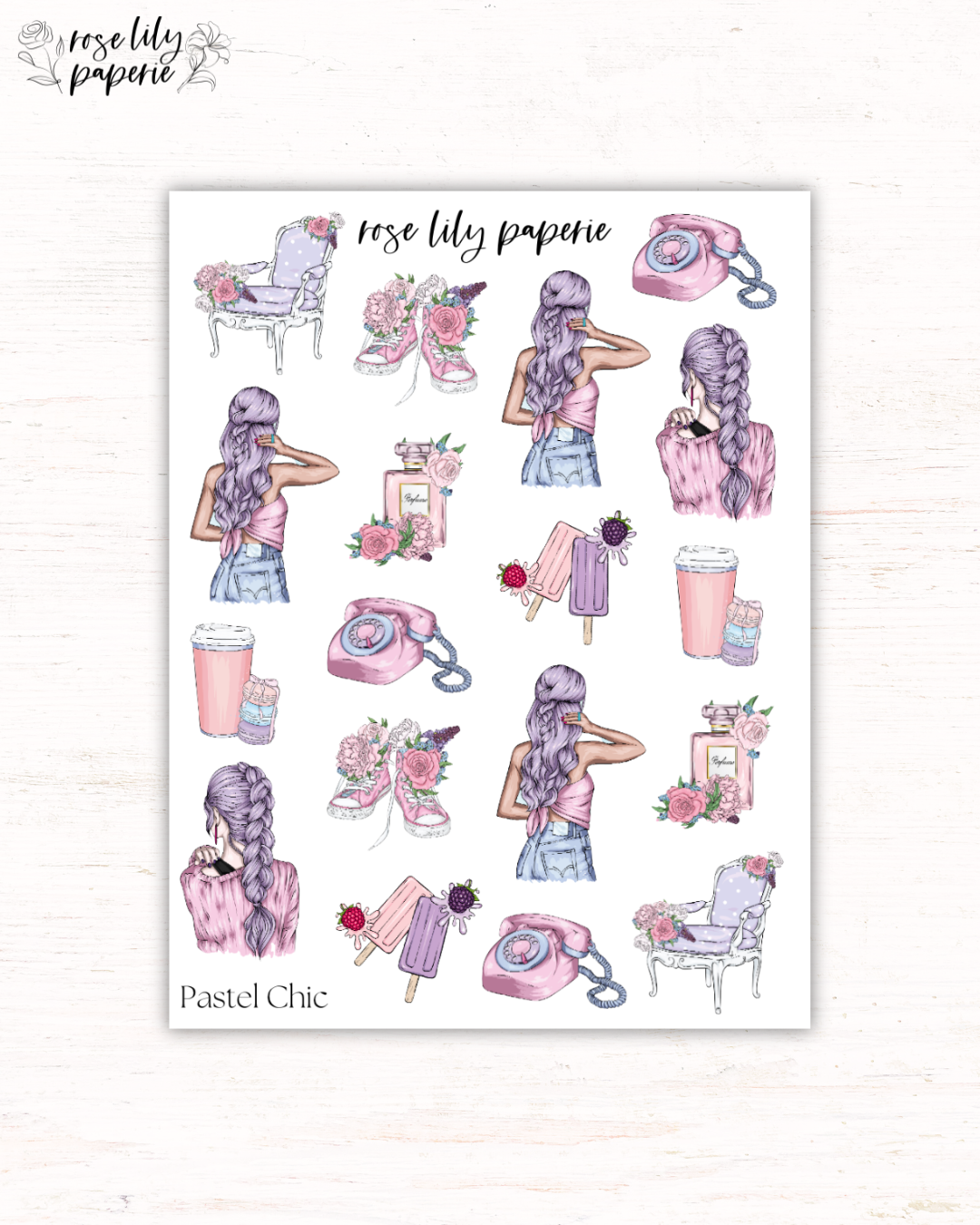 Pastel Chic Sticker Sheet
