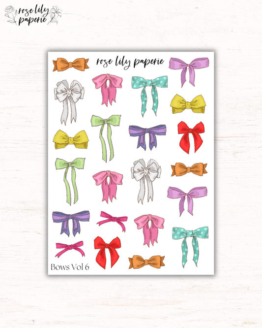 Bows Vol 6 Sticker Sheet