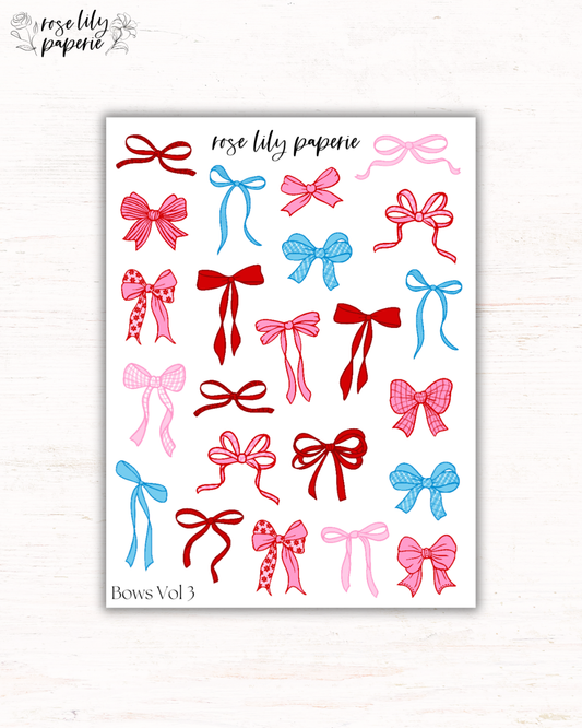 Bows Vol 3 Sticker Sheet