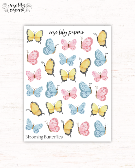 Blooming Butterflies Sticker Sheet